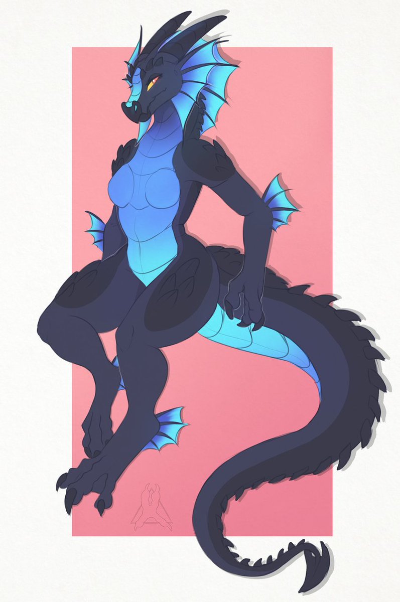 Autumn time has summoned me once more, have my new dragon named Nyxala. Her elements are water and poison. She's my new dragon character so please be polite to her c: 🐉