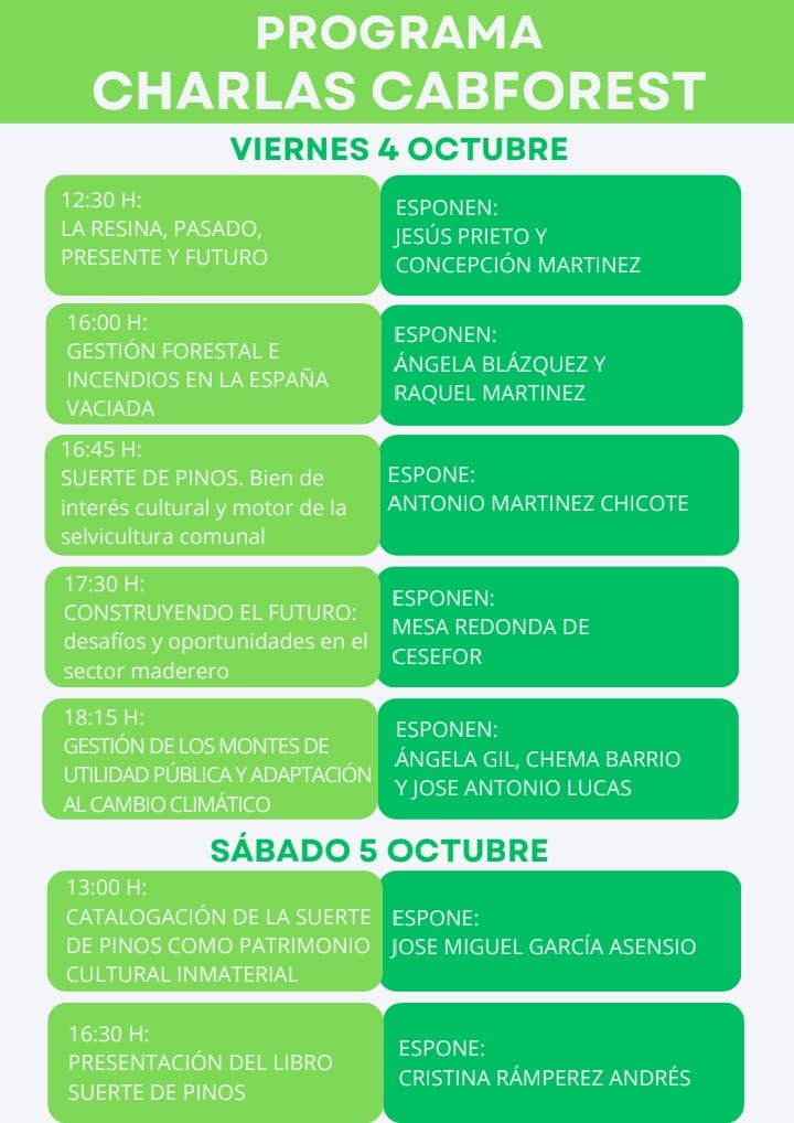 naturalezacyl's tweet photo. En Cabrejas del Pinar #Soria, del 4 al 6 de octubre, se celebra la IV Feria Forestal #Cabforest. Demostración de maquinaria, charlas, presentaciones y exhibición de extinción de incendios, cortas y tallado de figuras. No te lo puedes perder https://t.co/rkUQZKy4BV