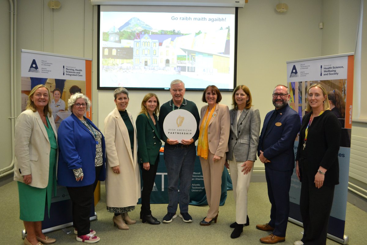 Atlantic Technological University (@atu_ie) on Twitter photo Yesterday, we welcomed <a href="/Irishaporg/">Irish American Partnership</a> to our Mayo campus for their 2024 Leadership Mission, highlighting our commitment to job creation, education & economic growth in Ireland. Thanks to Mary Sugrue, Michael T. Clune and all delegates for the chance to showcase ATU.
#AtlanticTU Yesterday, we welcomed <a href="/Irishaporg/">Irish American Partnership</a> to our Mayo campus for their 2024 Leadership Mission, highlighting our commitment to job creation, education & economic growth in Ireland. Thanks to Mary Sugrue, Michael T. Clune and all delegates for the chance to showcase ATU.
#AtlanticTU