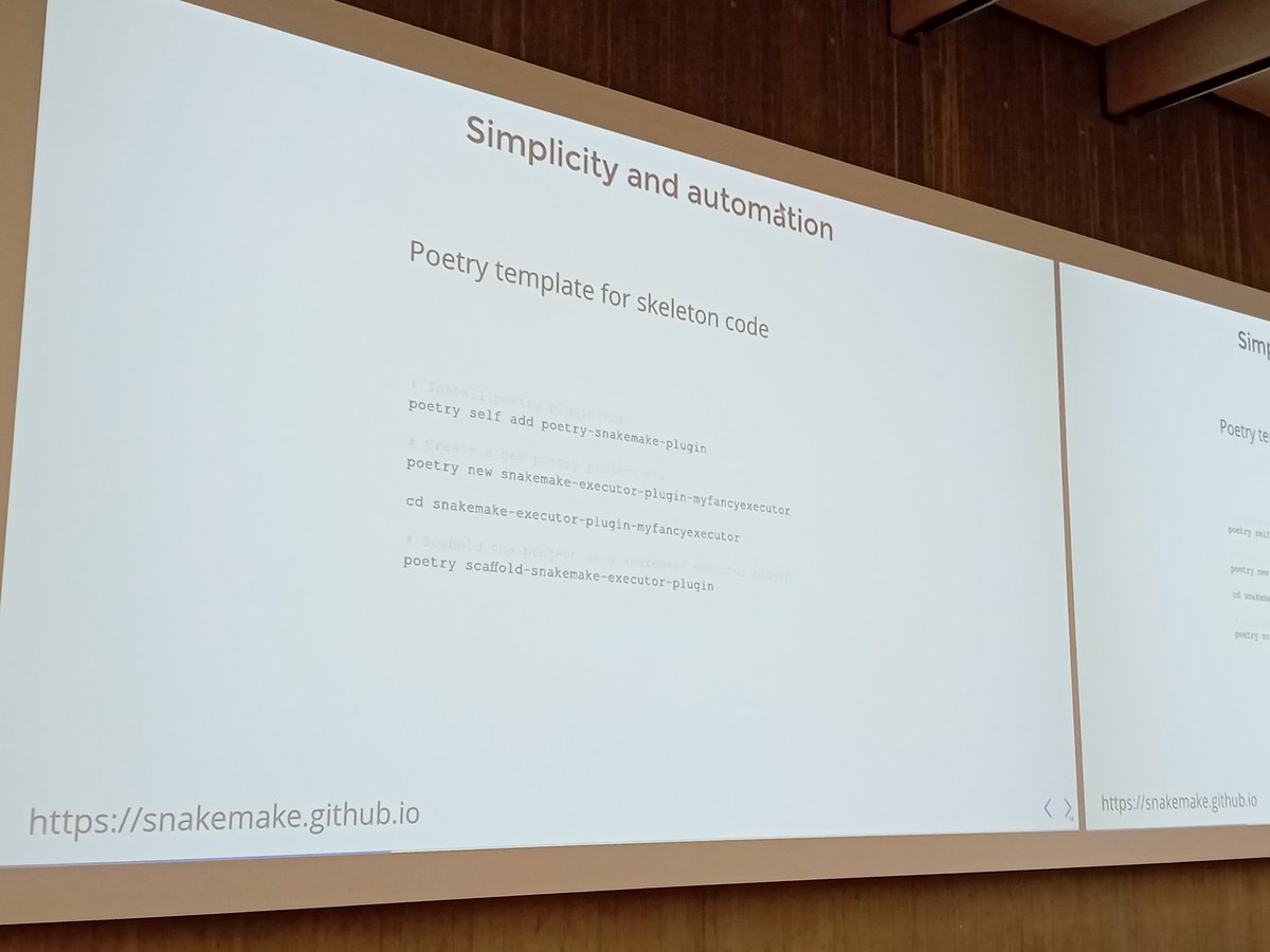 Day 3 of #GCB2024 starts with a lecture about snakemake 
#python