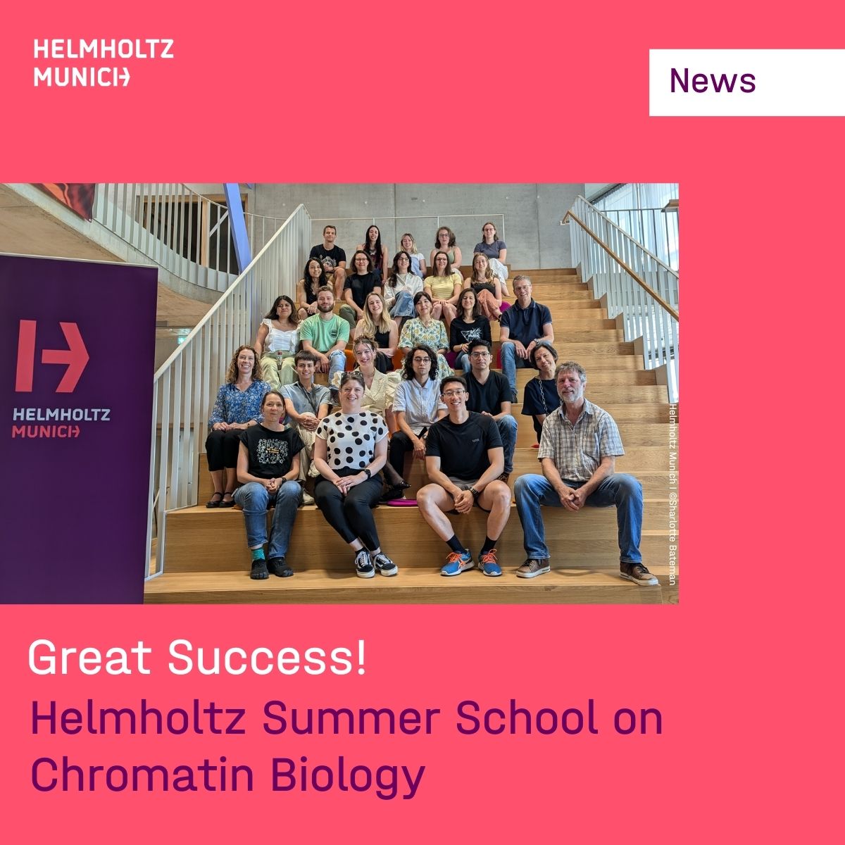 Helmholtz Summer School on Chromatin Biology:
A Great Success!👏
👉t1p.de/jw2px

🧬This August, the Institute of Epigenetics &amp; Stem Cells and the Institute of Functional Epigenetics opened their doors: In collaboration with the life science company #Abcam, the
