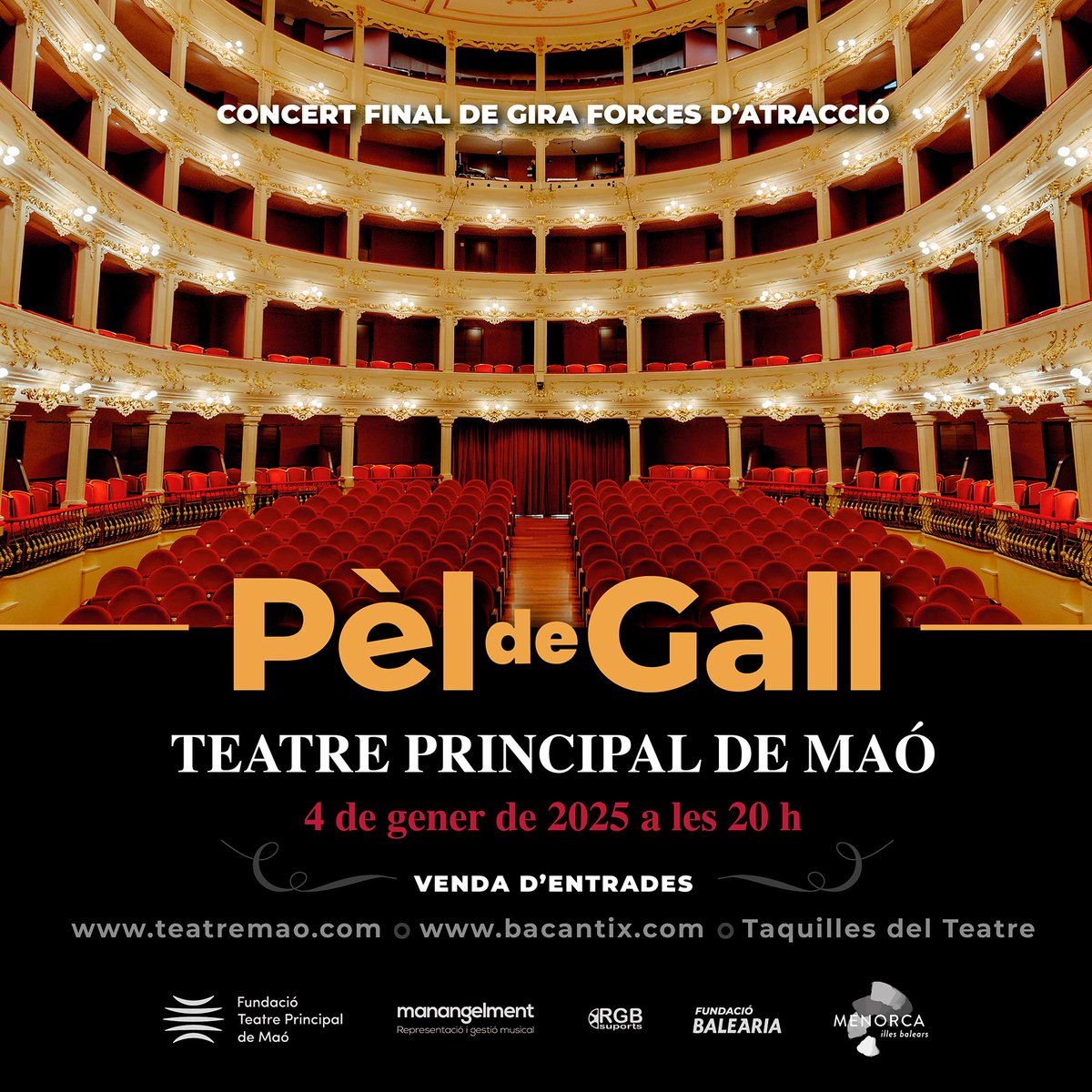 En menys de 24 hores heu exhaurit 3/4 de les entrades. Sou sa millor cosa que ens podia passar!!! 🙌🏻🙌🏻🫶🏻
Darreres entrades aquí:
bacantix.com/Entradas/WebFo…

No et quedis sense. Us esperam dia 04/01/25!