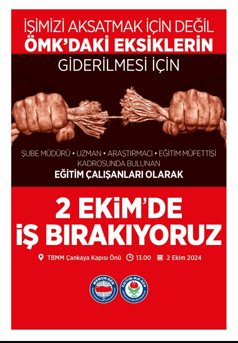 Milli Eğitim Şube Müdürlerine verilen sözler tutulmalı ! 2 Ekim 2024 Çarşamba günü,TBMM' de görüşülmeye devam edilecek Öğretmenlik Mesleği Kanunu Teklifiyle MİLLİ EĞİTİM ŞUBE MÜDÜRLERİNE BAŞÖĞRETMENLİK VERİLMELİDİR Şube Müdürü <a href="/RTErdogan/">Recep Tayyip Erdoğan</a> <a href="/Yusuf__Tekin/">Yusuf Tekin</a> <a href="/_aliyalcin_/">Ali YALÇIN</a> <a href="/TalipGeylan06/">Talip Geylan</a>
