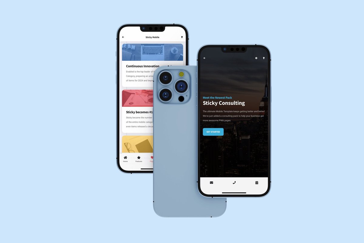 🩵 Consulting Pack - 1.envato.market/9gvGq5

Sticky is ready for you consulting business:

- Splash Page
- 2 Homepages
- 2 About Us Pages
- 2 Service Pages
- Schedule Appointment 
.
.
#mobile #bootstrap #sticky #Consulting #Envato #PWA #webapp #app #HTML #css #javascript