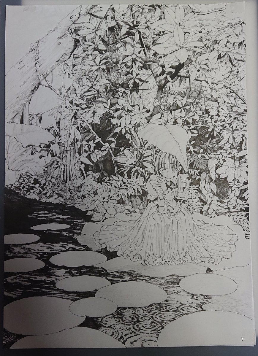 日ごとの製作過程。
ゆっくり丁寧に描きました。 