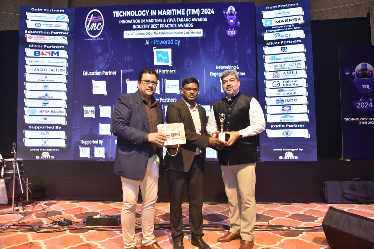 dgshipping_IN's tweet image. Shri Ravi Kumar Moka, DDG (IT &amp;amp; E-Governance), attended #TIM2024 on Oct 1st and spoke on ‘E-governance initiatives in Maritime’. Organized by @NavalConnection, #TIM4.0 connects Maritime pros &amp;amp; students with emerging tech. #MaritimeTech #EGovernance