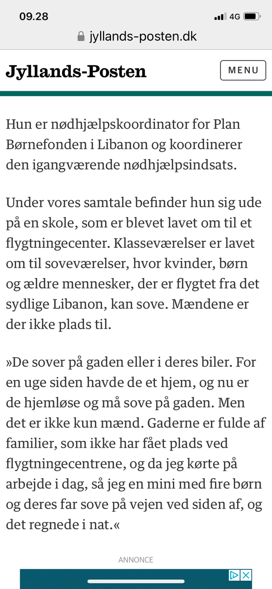 PlanBørnefonden (@planbornefonden) on Twitter photo »Da jeg kom herud i dag, mødte jeg en kvinde, som forsøgte at få udleveret Panodiler til sin søn, som rystede af feber. Det er familier, der mangler alle fornødenheder,« fortæller vores nødhjælpskoordinator i Libanon, Alam Janbein, til <a href="/jyllandsposten/">Jyllands-Posten</a>. jyllands-posten.dk/international/… »Da jeg kom herud i dag, mødte jeg en kvinde, som forsøgte at få udleveret Panodiler til sin søn, som rystede af feber. Det er familier, der mangler alle fornødenheder,« fortæller vores nødhjælpskoordinator i Libanon, Alam Janbein, til <a href="/jyllandsposten/">Jyllands-Posten</a>. jyllands-posten.dk/international/…