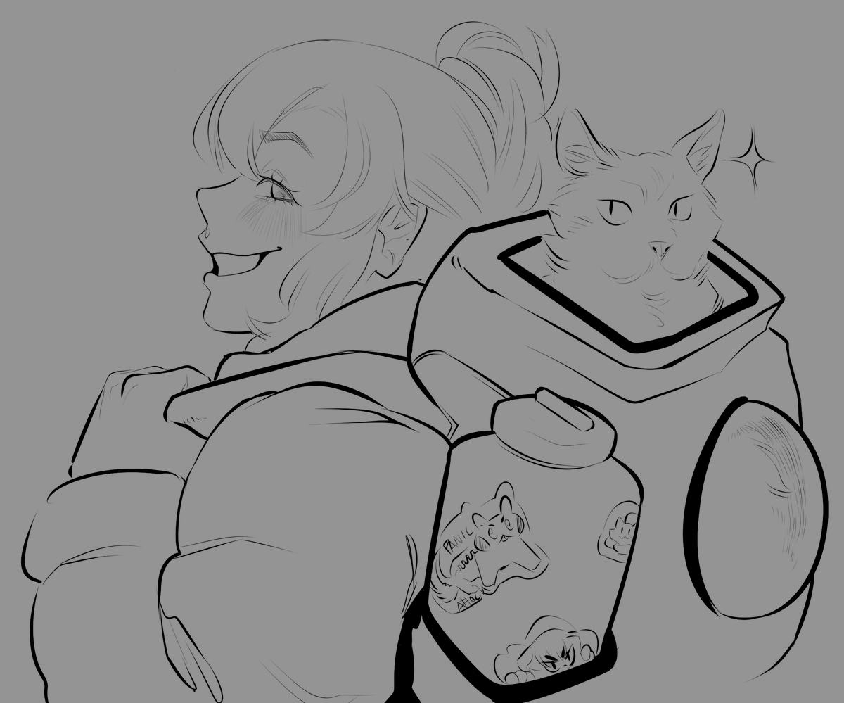 Shiiva_VT's tweet image. INKTOBER DAY 1  - BACKPACK

hehe of course i'mma be drawing @Succumich all over~
we go on a little adventure fr fr! 
😚😼🎒✨  #Artichii