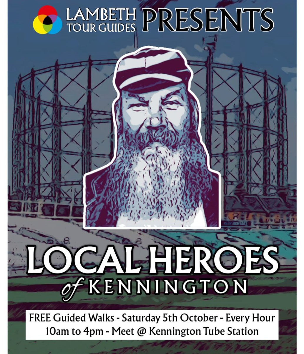 GuidesLambeth's tweet photo. Gas Holders? Cricket ground?
Victorian Gentleman player ?
It can only be #TheOval & #WGGrace.
One of the Local Heroes of #Kennington for this Saturday's FREE Walks for
#LondonLocalGuidingDay
#doingLambethWalks πΆββοΈ π πΆββοΈ https://t.co/b3tX5ifCNe