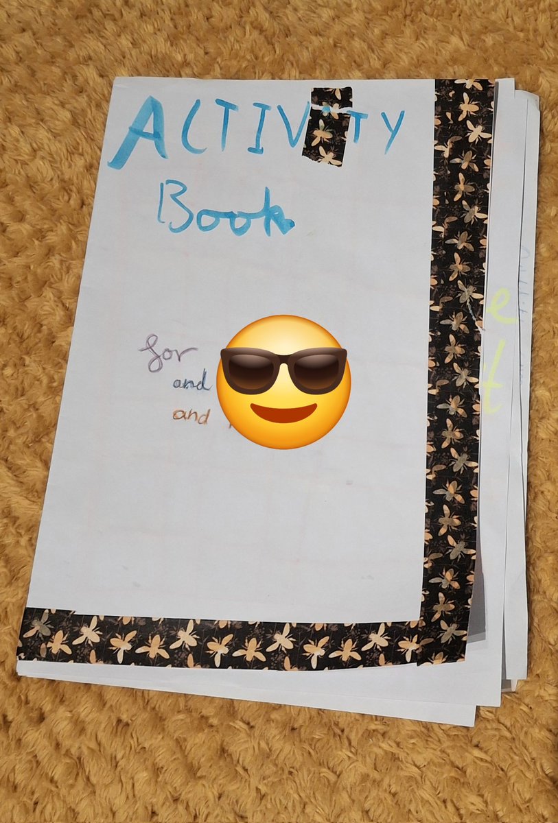 sofiaifcarvalho's tweet photo. @ourladyoflourd1 G. C.H. and N. Y4 created an activity book to entertain themselves during their trip tomorrow.  It even has a quid ditch game 😄😄🤩🤩 #creativethinking https://t.co/ijTqE0YBK6
