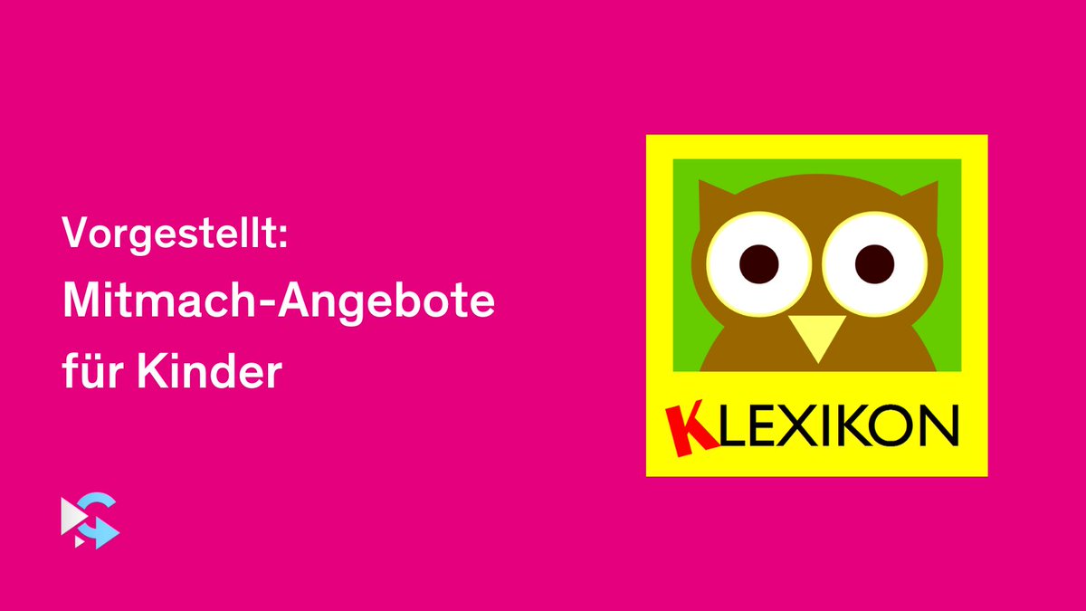FSM_de's tweet photo. Klexikon ist ein Online-Lexikon für Kinder mit über 3.400 Artikeln zu vielfältigen Themen für Schule und Freizeit. #Elternguide stellt das @Klexikon genauer vor 👉 https://t.co/xPEXo150VD

#Elternguide #Kinderseiten #Lexikon #Wikipedia #Medienerziehung https://t.co/ZmXvDge8Nq