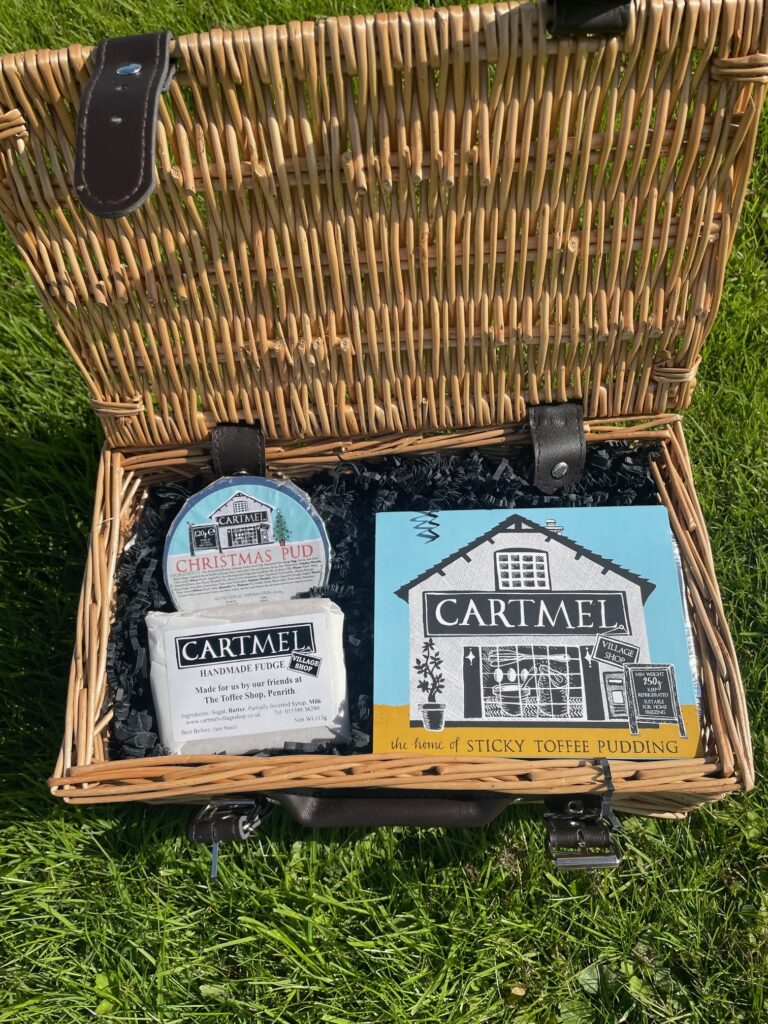 Christmas Shopping from the comfort of home! 

Pour yourself a glass of sherry, grab a mince pie and shop with our friends @visitcumbria  

visitlakedistrict.com/special-offers…

#Christmas #VirtualChristmasMarket #StickyToffeePudding #ChristmasGifts #GiftBasket #Cartmel #stickytoffeepudding