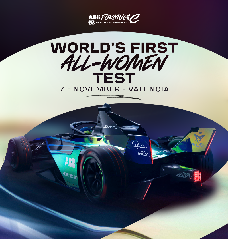 FIAFormulaE's tweet photo. This November, Formula E is proud to host an all-Women's Test Session — a world-first for an @FIA Championship! 💜💪

Up to 22 elite women drivers will test the latest GEN3 Evo race car as part of Formula E’s long-term commitment to drive diversity and equality in motorsport ⚡