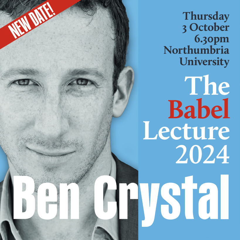 Babelzine's tweet photo. 👨‍🏫 What ho! 1 day to go til @bencrystal's Babel Lecture

🎟️ Book your free seat @NorthumbriaUni... 
📺 ... or live-stream spot at https://t.co/2ewAjtlhGK

🪶 What was English like in Shakespeare's day? Melanie Evans looks at Early Modern English in Babel: https://t.co/WVV9AxT3XU https://t.co/fwJjGK9FX4