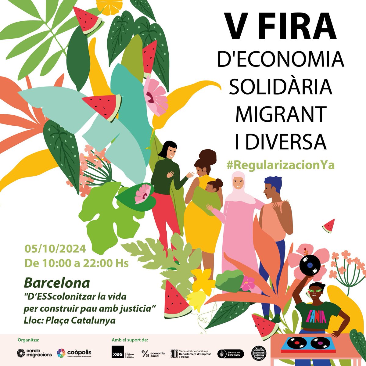 🔝També parla de la Fira d'Economia Solidària Migrant i Diversa

🗨️"La Fira és una mostra de projectes que pretén visibilitzar les aportacions de les persones migrades i racialitzades"

✊🏾Busca fer-ho de forma políticament transformadora allunyant-se de la mirada folklòrica (3/3)