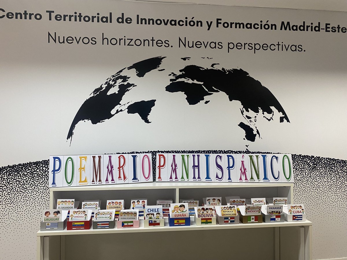 Celebramos la semana de la  #hispanidad2024 #IF_CMadrid desde ctifmadrideste con un poemario panhispánico que muestra la riqueza de nuestro idioma en el mundo