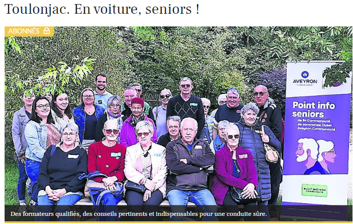 MutOccitanie's tweet photo. 🗞️Les #seniors présents pour réviser le code de la route, s'initier aux gestes d'urgence et participer à de multiples animations de #prévention #routière avec 
@ROBERTDUBOISLau et le point info seniors d’Ouest #Aveyron Communauté👉https://t.co/JcomjMigCW https://t.co/vvlX9hMnK0