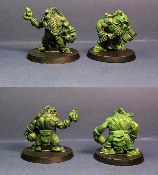 #chaosdwarf fire breathers by #goblinguildminiatures #bloodbowl