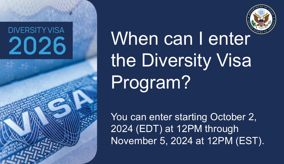 The 2026 Diversity Visa Program opens today at 7pm EAT. Thinking about entering? Read our top 10 tips first!
10 tips: ug.usembassy.gov/10-tips-for-ap…
NO fee to enter.
Beware of fraud: travel.state.gov/dvfraud
Learn more: travel.state.gov/dv
#DV2026