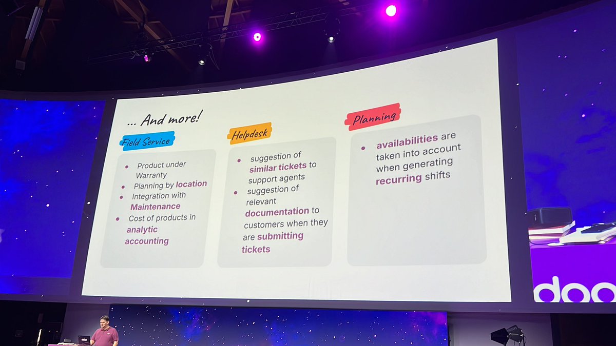 jaynvora's tweet image. Odoo project management now comes better and should cover many verticals! #odooexperience2024