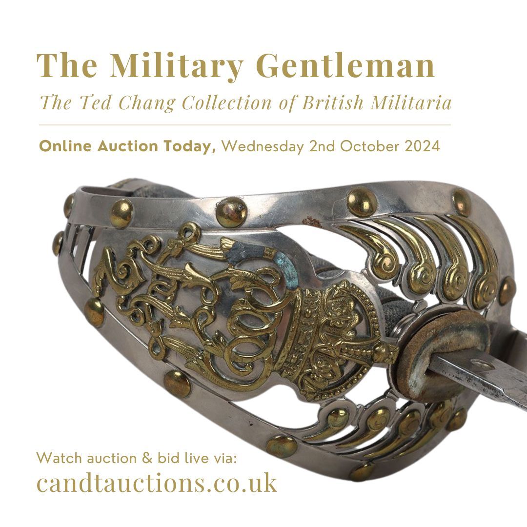 Today, 2nd October, our Military Gentleman auction will be taking place from 10:30am! 🥁 
The private collection of the late Ted Chang from California. A prolific collector of British Militaria &amp; Swords of the British Armed Forces across all periods... buff.ly/4eOcsNh