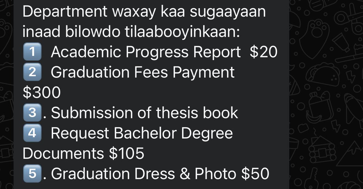 DeeqAfrika's tweet photo. After 4 years, this is the last isbaaro for students in Somalia. So unfortunate. https://t.co/LZjTS7HBNI