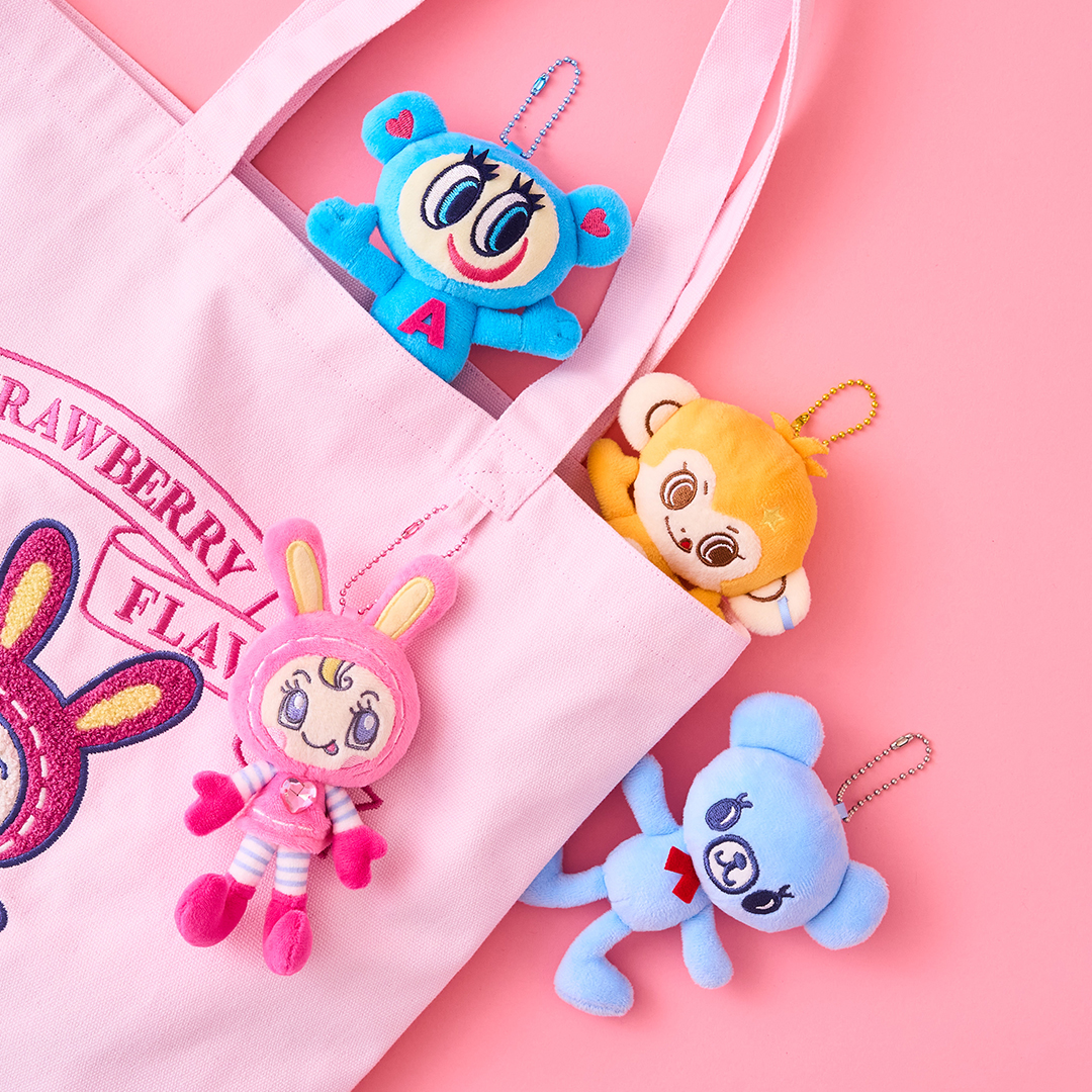 ぼくたちがミニサイズのぬいぐるみチャームになったよ🧸 バッグや