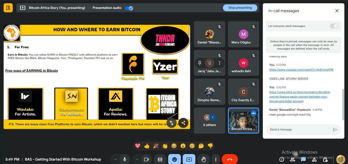 btcafricastory's tweet photo. We introduced our graduates to platforms like @plebwork, @Bitcoinerjob, @BitcoinJobsHQ, and @Bitwage.

Also we introduced them platforms like @THNDRGAMES, @stacker_news, @apollosats, and @afribitcoiners' Earn Sats site

@jabulanijakes shared insights to how mining works

3/10 👇 https://t.co/AQDnQzQRul
