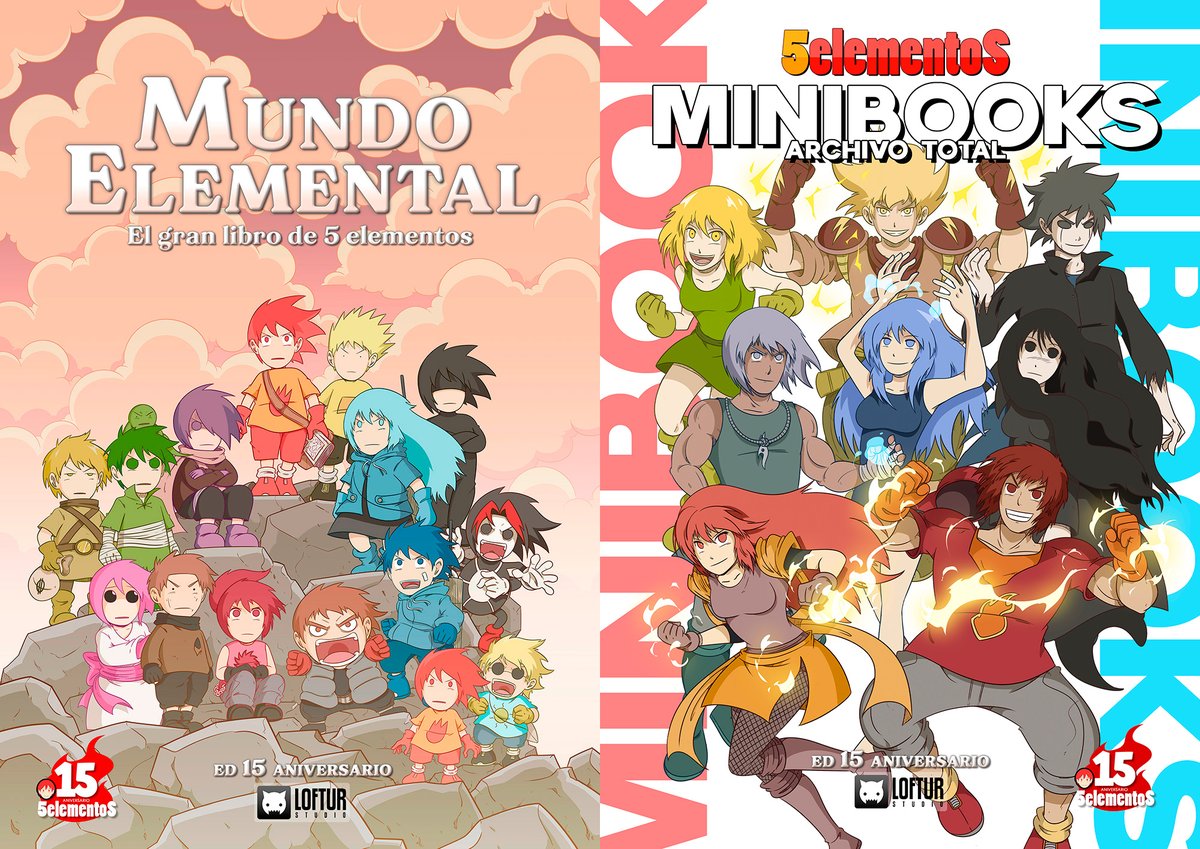 🔥 ¡Arranca la campaña de #Verkami de MUNDO ELEMENTAL ed. 15 ANIVERSARIO y MINIBOOKS Archivo Total en vkm.is/mundoelemental! 🔥 Nuevas ediciones con contenido adicional inédito para celebrar este aniversario de #5elementos 🔄 Un RT ayuda mucho 🙏 ¡Empezamos! ❤️💛💙💜🖤