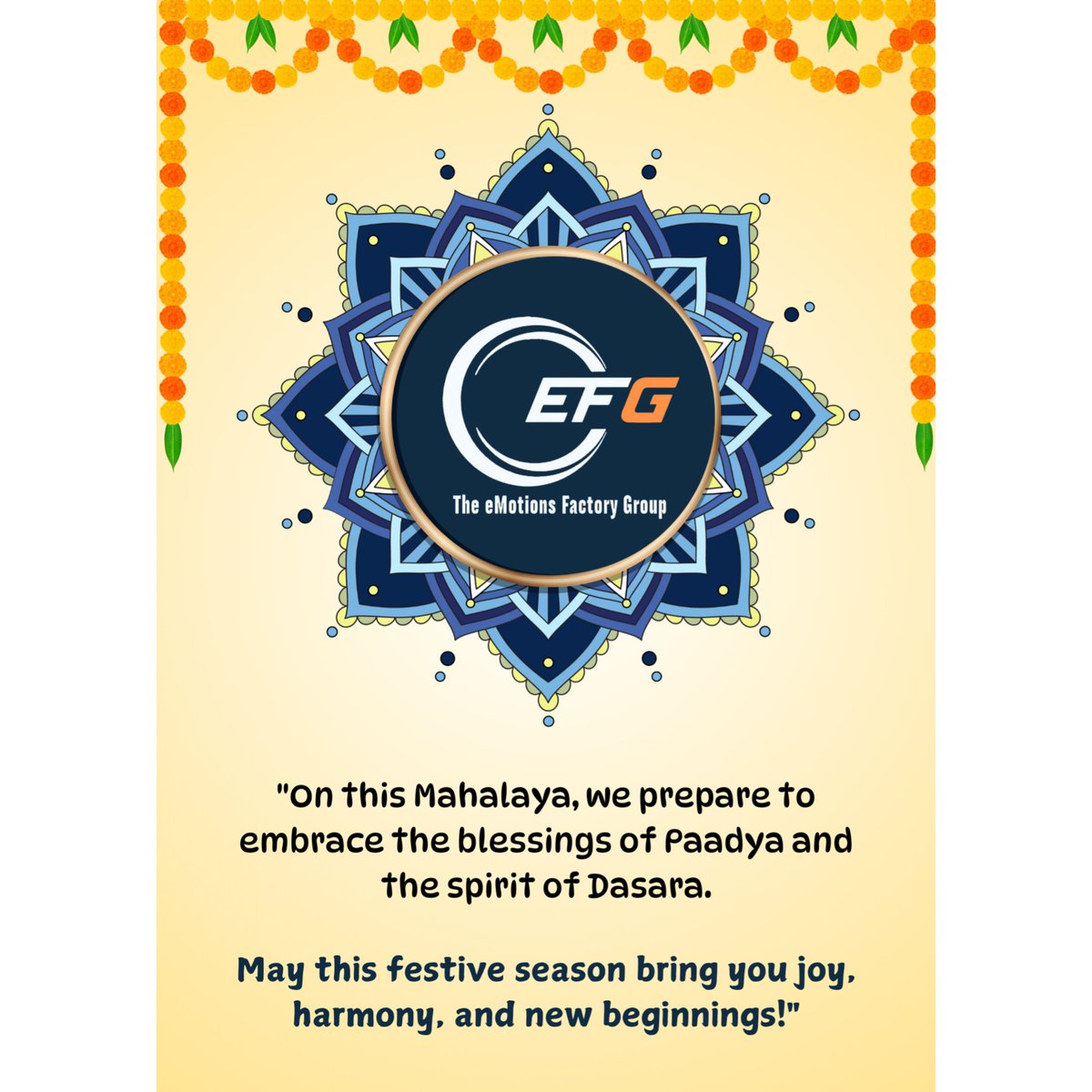 On this Mahalaya, may we reflect on the love and wisdom passed down by our ancestors as we step into the colorful and joyous days of Dasara. 
Wishing you a festive and blessed season ahead!

#mahalaya2024 #mahalaya #MahalayaAmavasya