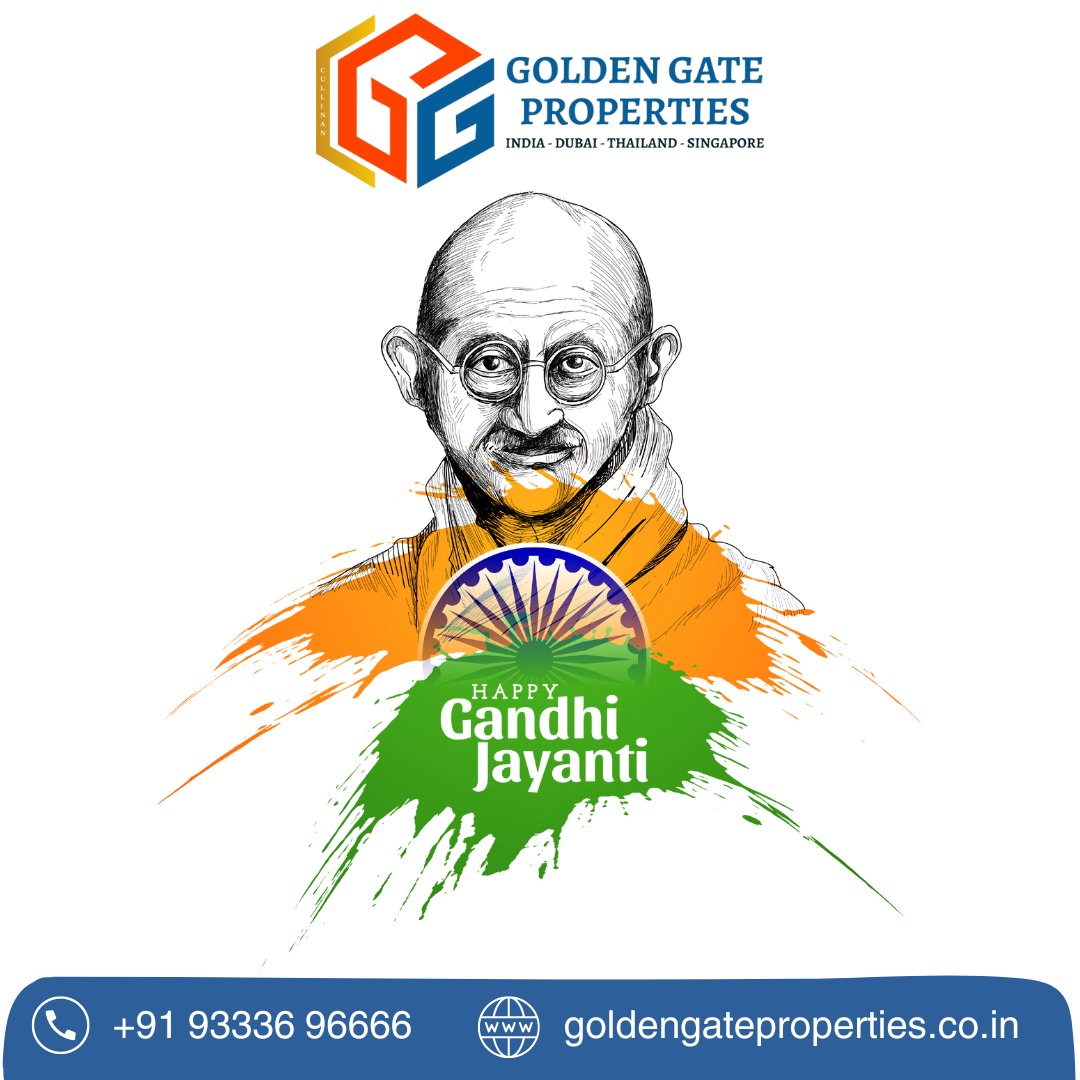 ggphyd's tweet photo. Happy Gandhi Jayanti! 🇮🇳

#GandhiJayanti #GoldenGateProperties #MahatmaGandhi #Peace #NonViolence #RealEstate #Unity

📞 Contact us: +91 93336 96666
🌐 Visit us: https://t.co/sPvev6i3L3 https://t.co/RBYg14VYDg
