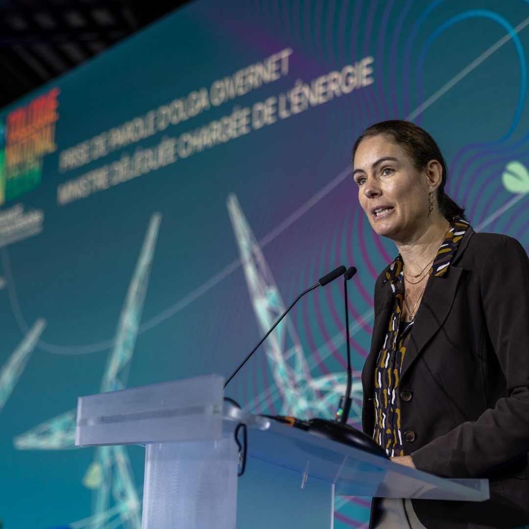 [#CNE2024] Olga Givernet, ministre déléguée chargée de l'#énergie, inaugure le 14ème Colloque National #Éolien aux côtés d'Anne-Catherine de Tourtier, présidente de France renouvelables.

Dans son discours introductif, la ministre a résumé ses objectif en un mot : "la maîtrise" :