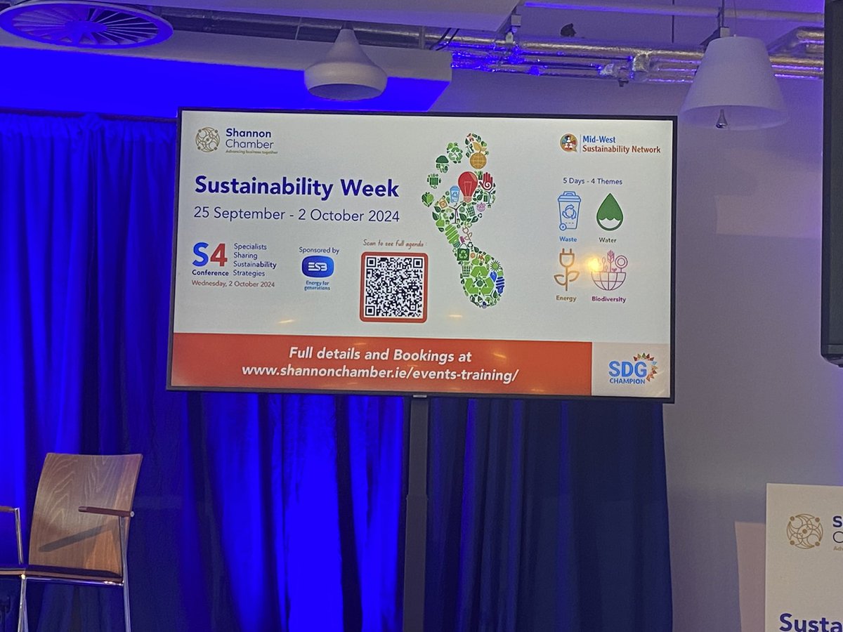 Shannon Chamber (@snnchamber) on Twitter photo Our S4 Conference, the final event in #midwestsustinabilityweek 2024 is underway <a href="/westparkshannon/">westpark shannon</a>  with official opening by Jim Dollard <a href="/ESBGroup/">ESB Group</a> Our S4 Conference, the final event in #midwestsustinabilityweek 2024 is underway <a href="/westparkshannon/">westpark shannon</a>  with official opening by Jim Dollard <a href="/ESBGroup/">ESB Group</a>