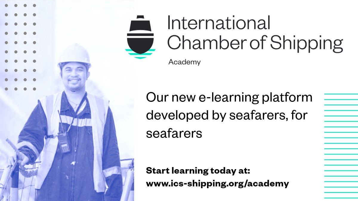 📢 We’re proud to announce that the ICS Academy is now live! 📢

✅ Complements ICS Publications.

✅ Aligns training with best practices and procedures.

✅ Is up to date with the latest regulations.

Read more: ics-shipping.org/academy

#ICS  #Shipping  #Seafarers  #Maritime