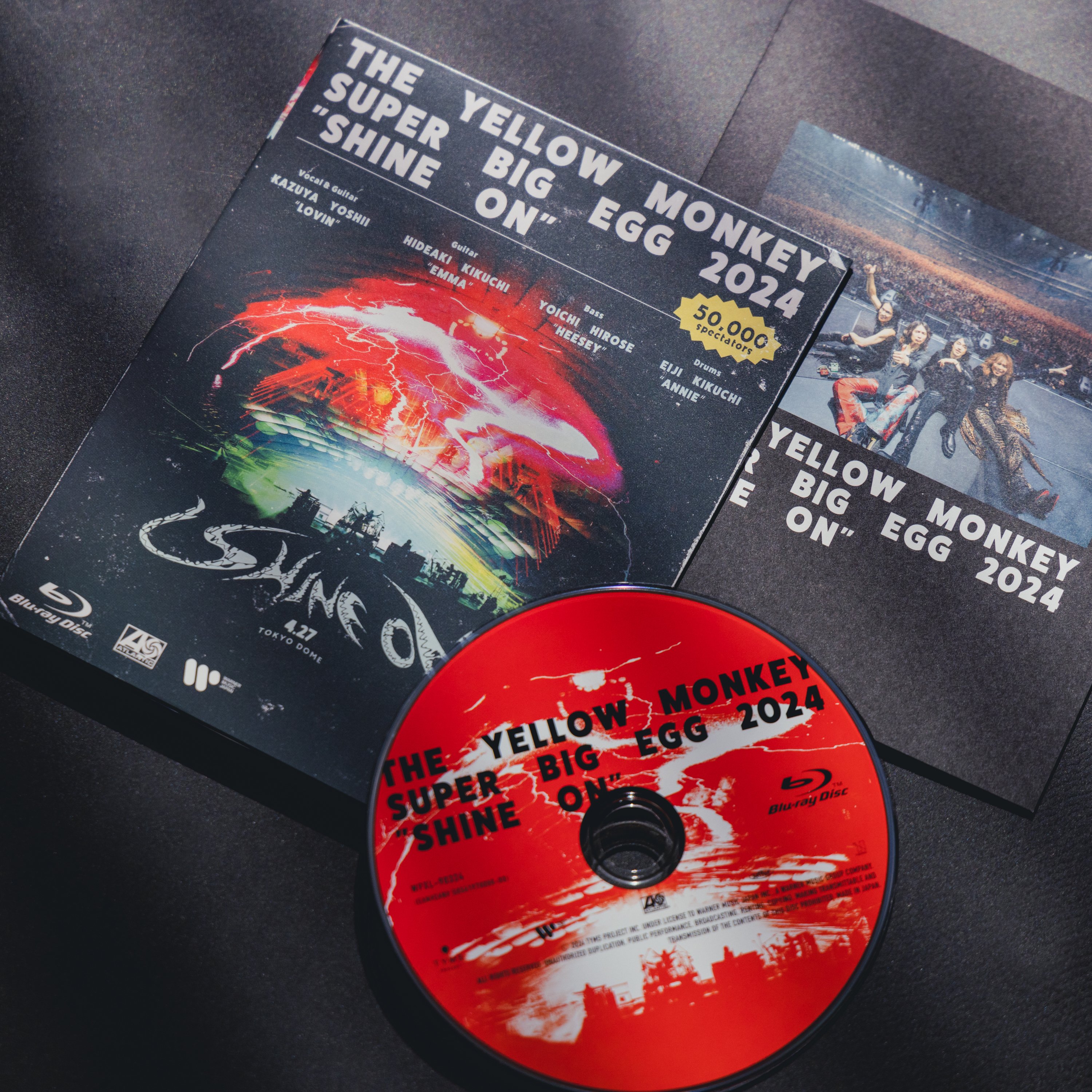 THE YELLOW MONKEY｜東京ドーム公演のライブ映像作品の完全生産限定盤『Sparkle X -Complete Box-』と通常盤『THE  YELLOW MONKEY SUPER BIG EGG 2024
