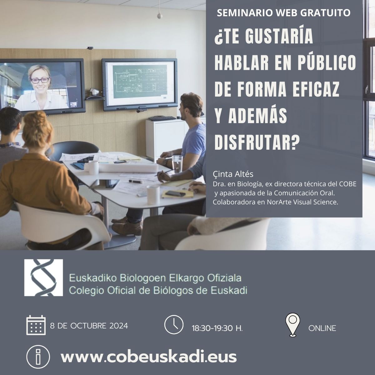 ¿Quieres elevar tu Comunicación Oral al nivel de eficacia y disfrute que has soñado? 🎤✨

 💻Webinar GRATUITO (8 octubre -18:30) 

🖊️cobeus.e-gestion.es/eventos/202400…

💡 Trucos para conseguir confianza, efectividad y responder a tus preguntas "en directo"🗣️
¡Te espero!🎉