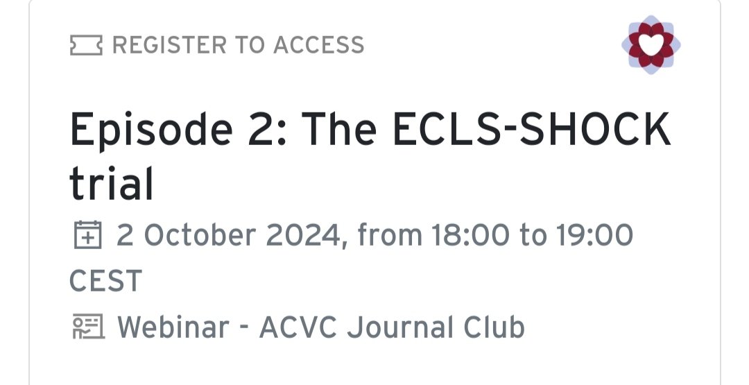 ACVCPresident (@acvcpresident) on Twitter photo Join us today and register for 2nd episode of #ACVC_ESC journal club
<a href="/escardio/">European Society of Cardiology</a> <a href="/BenediktSchrage/">Benedikt Schrage</a>
esc365.escardio.org/event/1763 Join us today and register for 2nd episode of #ACVC_ESC journal club
<a href="/escardio/">European Society of Cardiology</a> <a href="/BenediktSchrage/">Benedikt Schrage</a>
esc365.escardio.org/event/1763