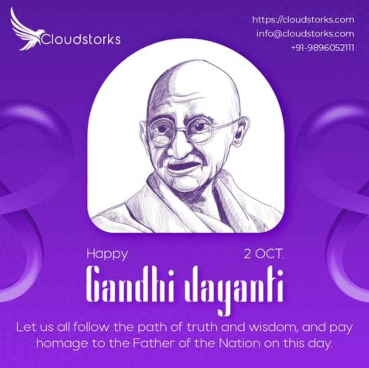 cloudstorks's tweet photo. 🌿 Happy Gandhi Jayanti! 🌿

Honoring Mahatma Gandhi’s legacy of peace, truth, and non-violence. Let’s be inspired to bring positive change in the world.

#GandhiJayanti #MahatmaGandhi #Peace #NonViolence #DevOps #CloudComputing https://t.co/Qy59bj65DJ