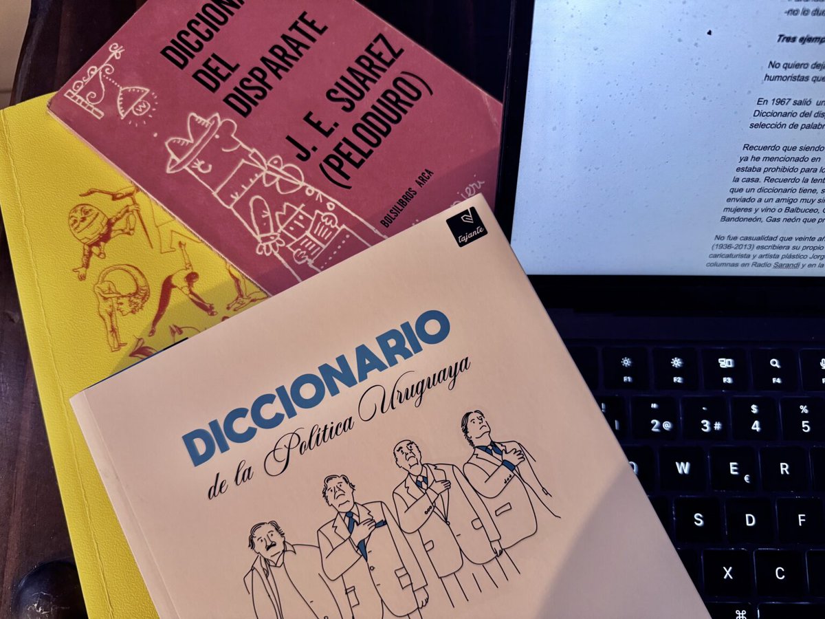 Jaime Clara (@jaimeclara) on Twitter photo ¿Quién inventa las palabras? ¿Quién escribe los diccionarios? Un divertido recorrido por libros que llenan a las palabras de significados insólitos, o no tanto. Mi nota de hoy en <a href="/DelicatessenUy/">Delicatessen.uy</a> que pueden leer en este link 👉👉👉👉
delicatessen.uy/single-post/20… ¿Quién inventa las palabras? ¿Quién escribe los diccionarios? Un divertido recorrido por libros que llenan a las palabras de significados insólitos, o no tanto. Mi nota de hoy en <a href="/DelicatessenUy/">Delicatessen.uy</a> que pueden leer en este link 👉👉👉👉
delicatessen.uy/single-post/20…