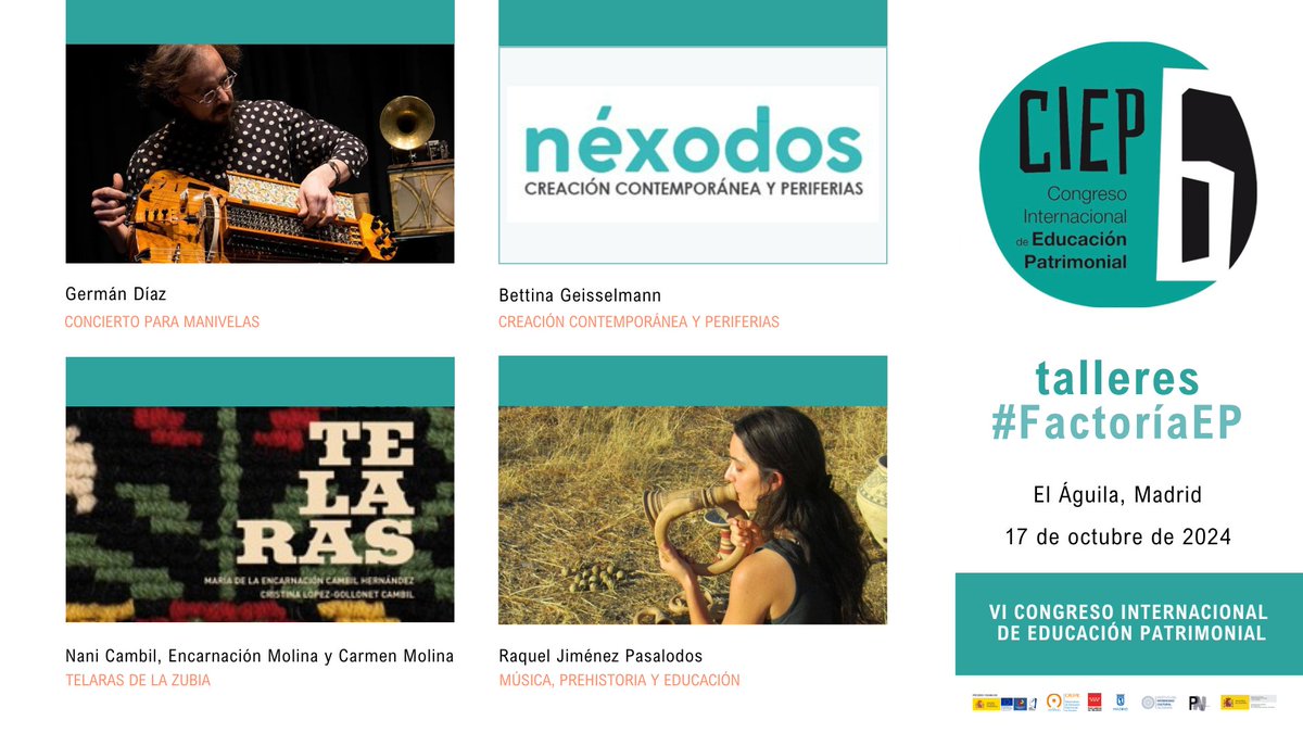 ¿Te has enterado ya? ¡Qué el #CIEP6 tiene #FactoríaEP! Los talleres de este año son apasionantes. ¡No te lo puedes perder!
🗓️17 de octubre de 2024🗓️
.
#FactoríaEP #Congreso #CIEP6 #EducaciónPatrimonial #Patrimonio #Ciencia #Investigación #Madrid #elÁguila #OEPE #Heritage