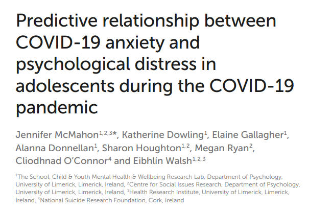 T-REX (@educationtrex) on Twitter photo 🚨<a href="/JennytalksPsych/">Jenny McMahon 🌻</a> has uploaded a very interesting publication to t-rex.ie🚨
Congratulations to the research team involved in this study (names visible below)! 🥳
Keywords: COVID-19, adolescents, psychological distress, pandemic anxiety, parental closeness 🚨<a href="/JennytalksPsych/">Jenny McMahon 🌻</a> has uploaded a very interesting publication to t-rex.ie🚨
Congratulations to the research team involved in this study (names visible below)! 🥳
Keywords: COVID-19, adolescents, psychological distress, pandemic anxiety, parental closeness