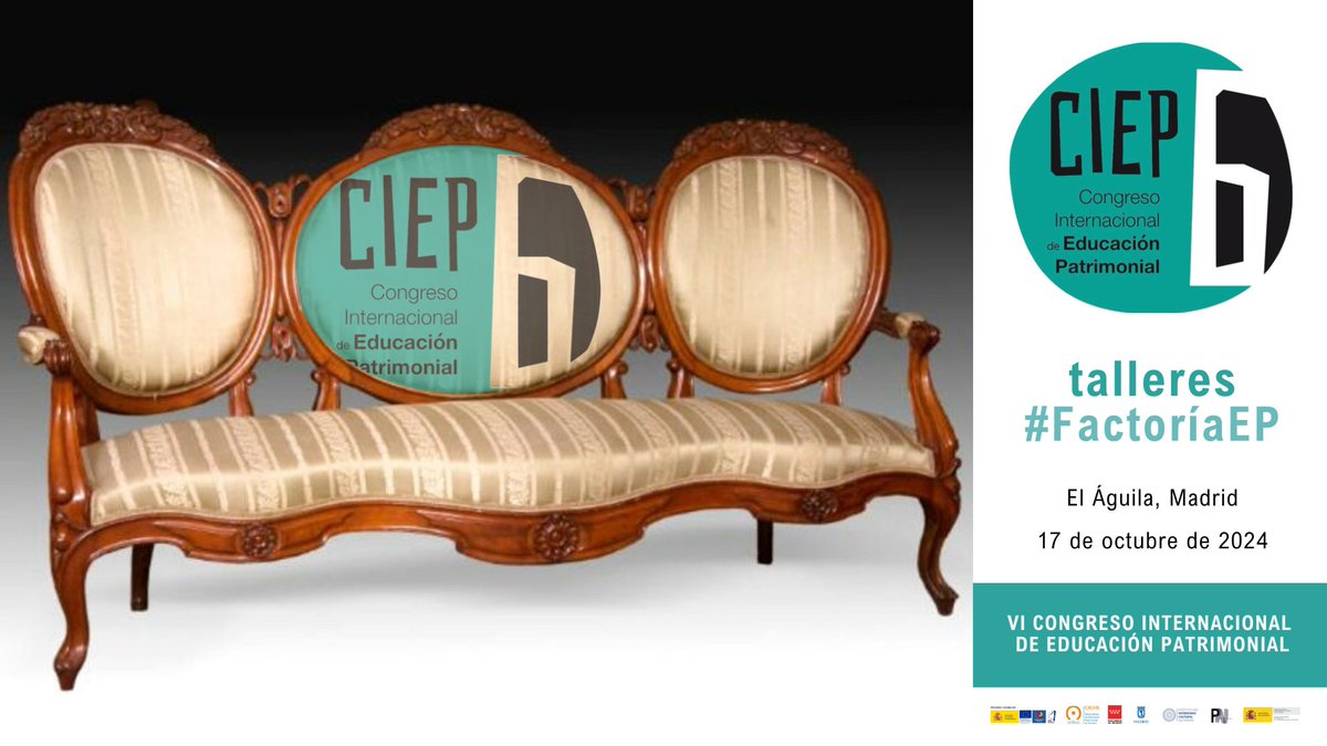 ¡Volvemos a poner el foco en compartir! En el #CIEP6 disfrutaremos de las cálidas Conversaciones en Tresillo para disfrutar e intercambiar nuestras perspectivas patrimoniales.
.
🗓️18 de octubre de 2024
📍El Águila, Madrid
🕞11:30 – 12:30
.
#CIEP6 #EducaciónPatrimonial #Patrimonio