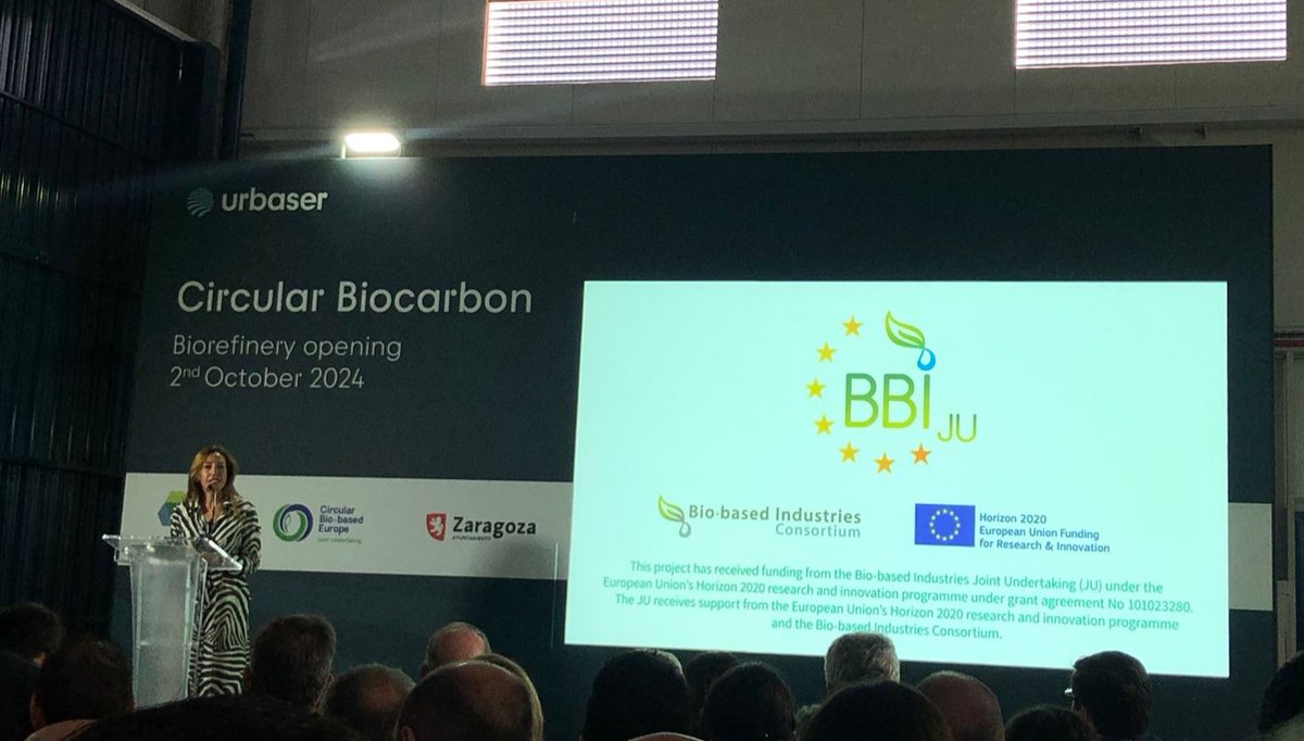 BETA Tech Center (@beta_techcenter) on Twitter photo 📣 Turning municipal solid waste and sewage sludge into high value-added products! ♻️✅
▶️ We are in #Zaragoza to discover the new #biorefinery developed thanks to <a href="/circbiocarbon/">CIRCULAR BIOCARBON</a>, a flagship project funded by the <a href="/CBE_JU/">Circular Bio-based Europe Joint Undertaking</a>. 📣 Turning municipal solid waste and sewage sludge into high value-added products! ♻️✅
▶️ We are in #Zaragoza to discover the new #biorefinery developed thanks to <a href="/circbiocarbon/">CIRCULAR BIOCARBON</a>, a flagship project funded by the <a href="/CBE_JU/">Circular Bio-based Europe Joint Undertaking</a>.
