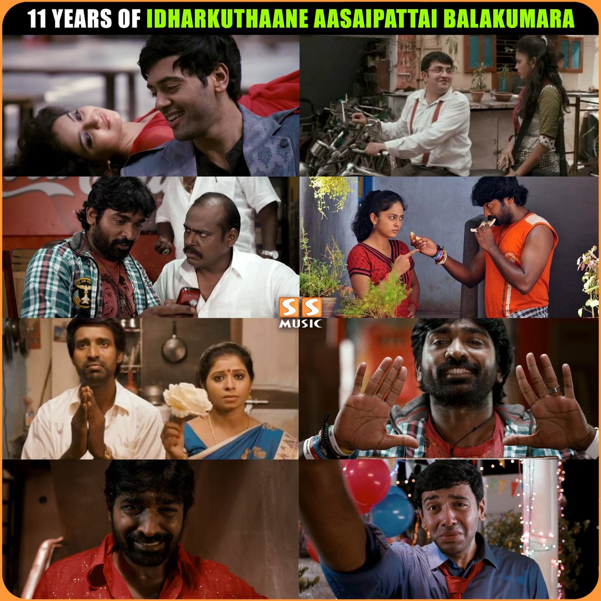 SS Music (@ssmusictweet) on Twitter photo Kumutha Happy Annachi ❤️
.
Celebrating 11 Years of Fun Riot #IdharkuthaaneAasaipattaiBalakumara 💥
.
<a href="/VijaySethuOffl/">VijaySethupathi</a> <a href="/AshwinKakumanu/">Ashwin Kakumanu</a> #Pasupathy <a href="/sooriofficial/">Actor Soori</a> <a href="/Nanditasweta/">Nanditaswetha</a> <a href="/sidvipin/">Siddharth Vipin</a> <a href="/DirectorGokul/">DirectorGokul</a> #11YearsofIdharkuthaaneAasaipattaiBalakumara #vijaysethupathi #SSMusic Kumutha Happy Annachi ❤️
.
Celebrating 11 Years of Fun Riot #IdharkuthaaneAasaipattaiBalakumara 💥
.
<a href="/VijaySethuOffl/">VijaySethupathi</a> <a href="/AshwinKakumanu/">Ashwin Kakumanu</a> #Pasupathy <a href="/sooriofficial/">Actor Soori</a> <a href="/Nanditasweta/">Nanditaswetha</a> <a href="/sidvipin/">Siddharth Vipin</a> <a href="/DirectorGokul/">DirectorGokul</a> #11YearsofIdharkuthaaneAasaipattaiBalakumara #vijaysethupathi #SSMusic