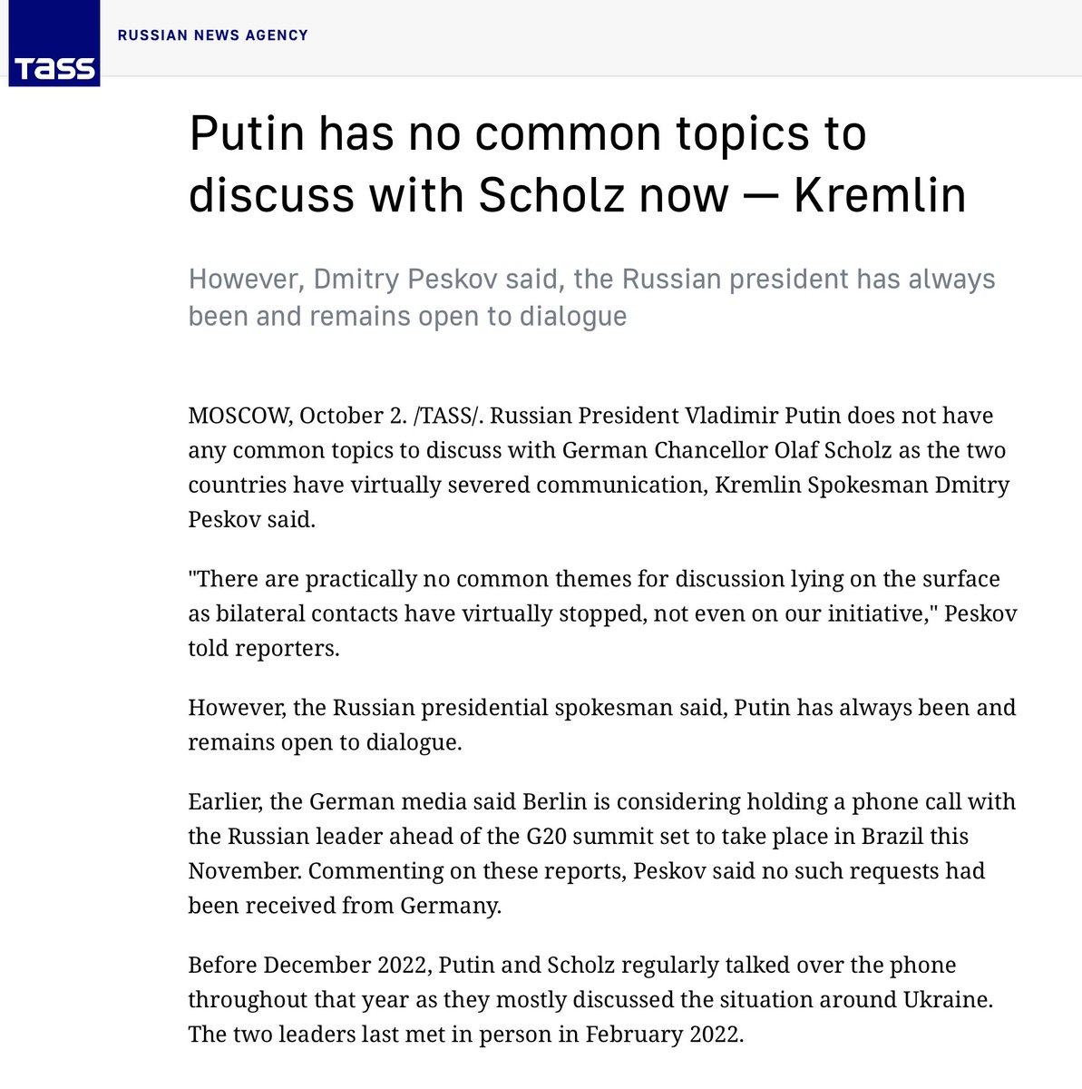 aufmacher's tweet image. Bin gespannt, wie die Redner bei der "Friedensdemo" diese ausgestreckten Mittelfinger aus Moskau morgen berücksichtigen werden.
Wie sehr muss man eigentlich gegen die Realität imprägniert sein, um zu denken, man könne mit den Russen gerade irgendein konstruktives Gespräch führen?