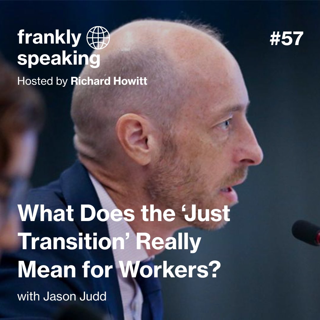 What is the reality of the 'Just Transition' needed for workers? Hear Jason Judd from <a href="/cornellilr/">Cornell ILR School</a> <a href="/Cornell/">Cornell University</a> Global Labor Institute in the latest #FranklySpeaking responsible business podcast from <a href="/purposeofcorp/">Responsible Companies | Frank Bold</a> Spotify open.spotify.com/episode/3tid8X… 
Apple podcasts.apple.com/de/podcast/57-…