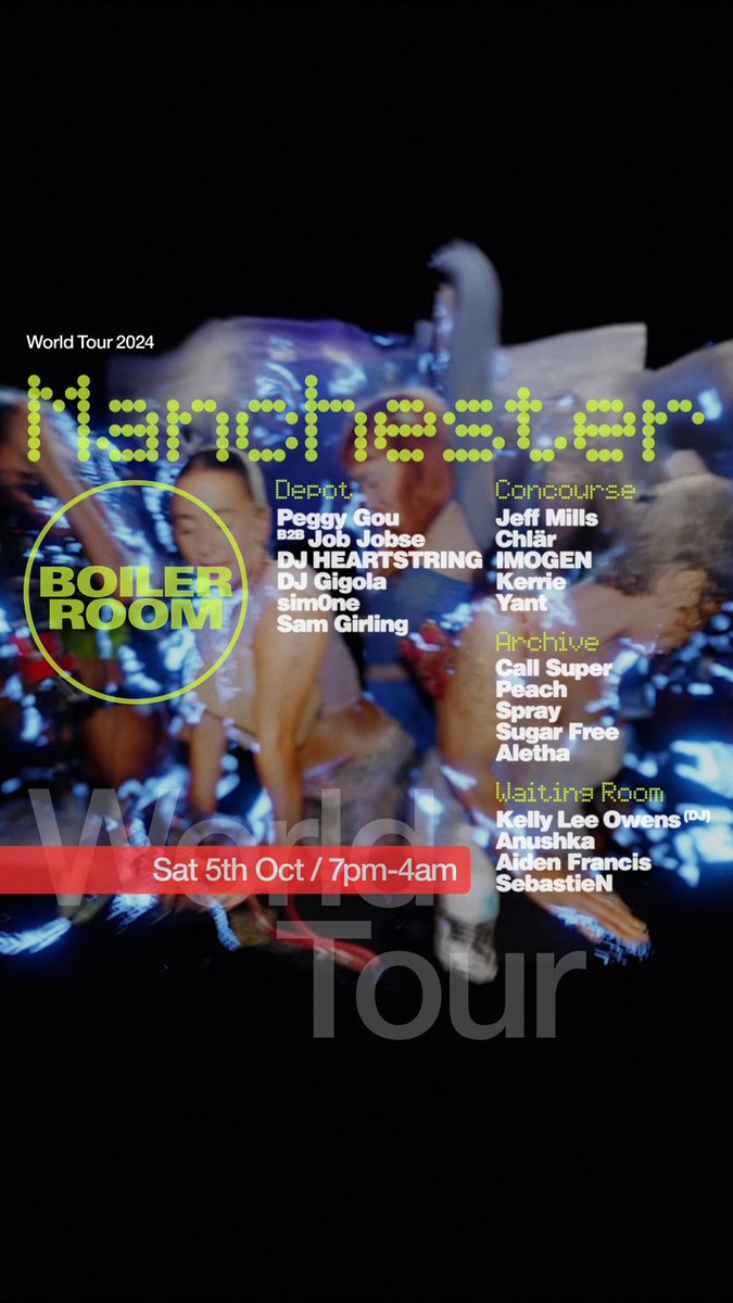 Excited to be making my <a href="/WHP_Mcr/">The Warehouse Project</a> debut this weekend for <a href="/boilerroomtv/">BOILER ROOM</a> 🎥🩷🫶🏻