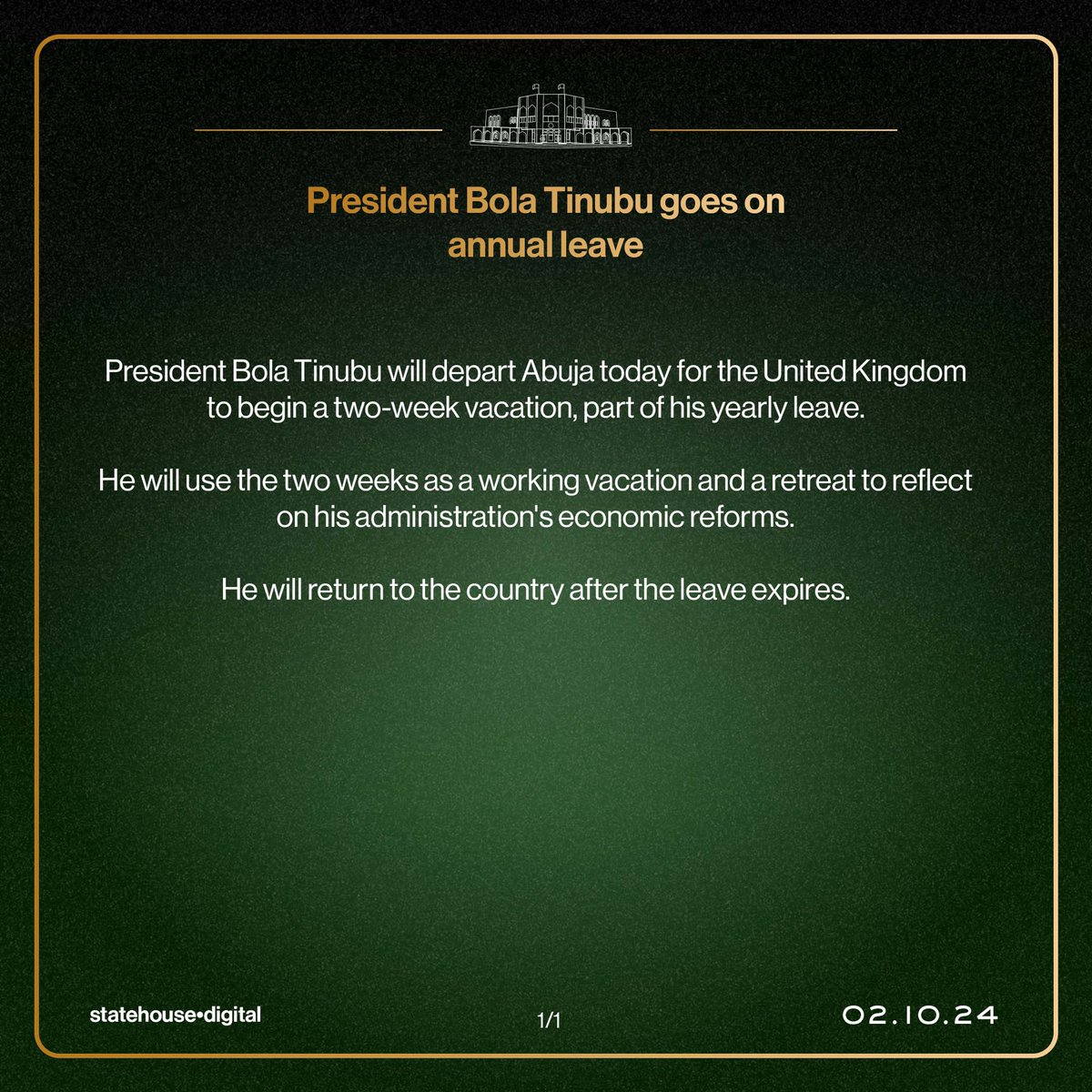 Presidency Nigeria tweet media