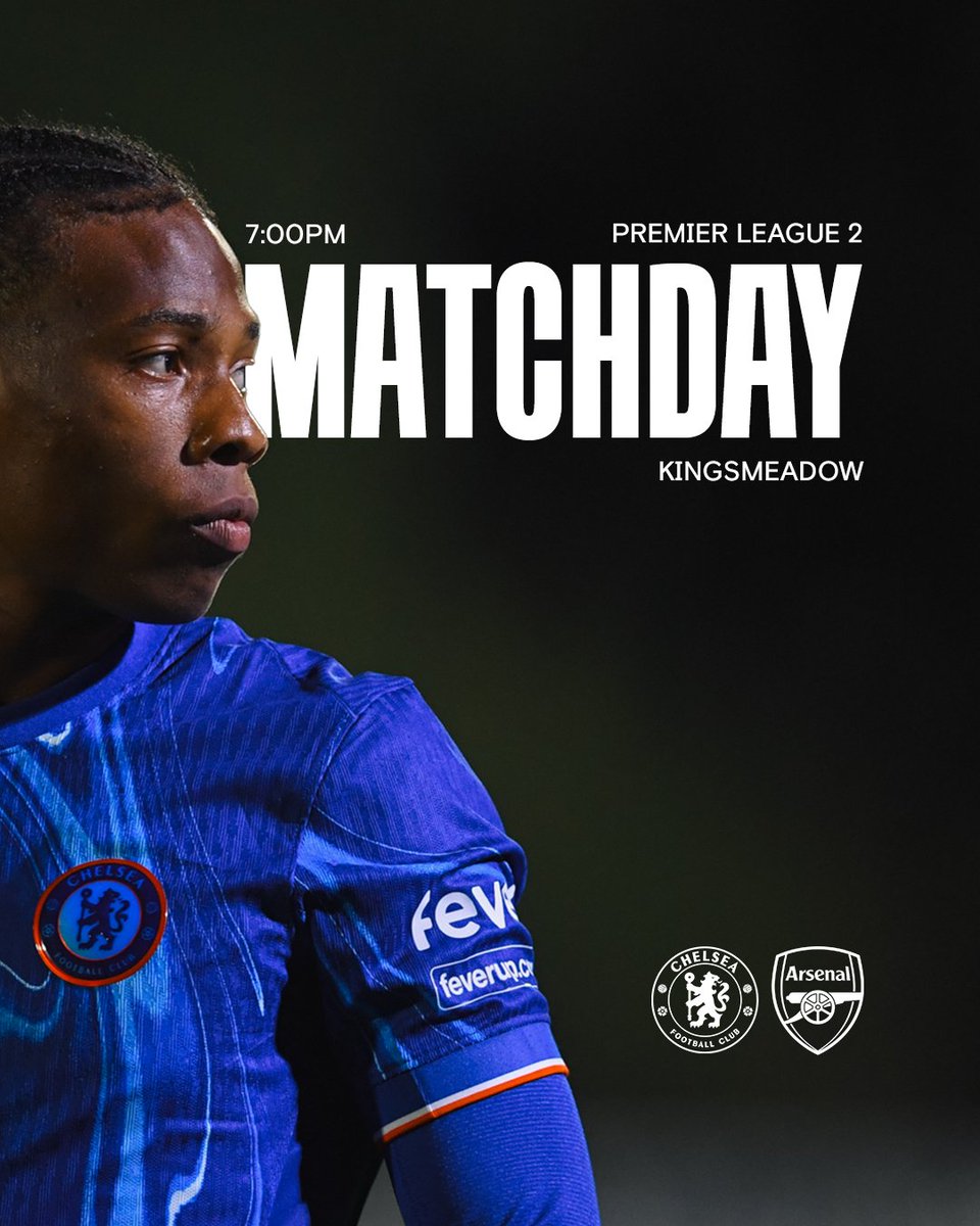 MATCHDAY IN THE #PL2! ✊

🆚 Arsenal
🏟️ Kingsmeadow
⏰ 7:00PM UK
📺 Chelsea app &amp; website