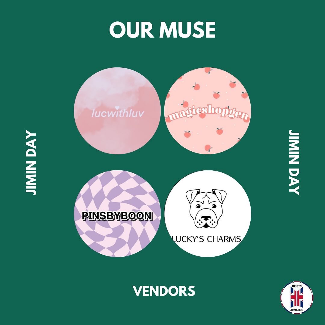 ARMATIONMEETS's tweet photo. [OUR MUSE] 

Join us at @sidequest_hub for jimins birthday event !

soo many people to seeeeeeee ✨

Ticket link in bio : https://t.co/rqkzRC6BsW

Vendors at this event are : 

✨@lucwithluv 
✨@luckyscharms2024 
✨@magicshopgen 
✨@pinsbyboon 

See you there 

@UKBTSARMATION https://t.co/acRQCmxue1